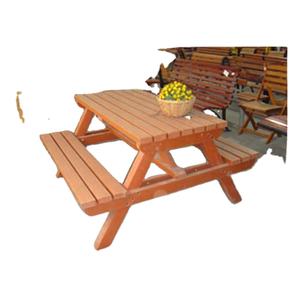 โรงงานผลิตเฟอร์นิเจอร์ถนน โต๊ะปิกนิกกลางแจ้ง ทำจากพลาสติก HDPE ลายไม้ ทันสมัย นั่งสบาย รับผลิตตามแบบ CNLF - Product Image 2