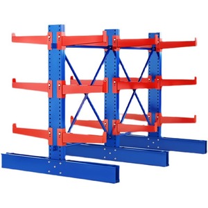 Estante voladizo para coche de venta directa del fabricante, estante voladizo de alta resistencia, estante de almacenamiento de almacén de acero con brazo lateral Doble - Product Image 4