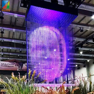 Pantalla de Inducción 3D para Espectáculos de Iluminación, Matriz RGB de 360 Grados, Cadena de Luces Pixeladas, Pantalla Interactiva ARTNET, Hierro, Online - Product Image 1