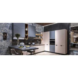 ตู้ครัวสีน้ำเงินแบบสมาร์ท ดีไซน์ทันสมัยระดับไฮเอนด์ ราคาเข้าถึงได้ ผลิตตามสั่ง สำหรับอพาร์ทเมนต์และวิลล่า พร้อมอุปกรณ์ครบครัน - Product Image 1