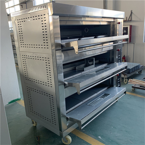 Horno de Gas de Acero Inoxidable de Alta Calidad, Máquina Automática para Snacks, con Tres Niveles y Nueve Bandejas, Tubo de Calentamiento de Alta Eficiencia - Product Image 4