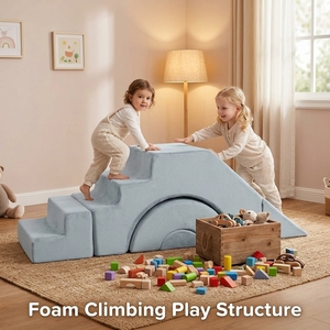 Canapé de jeu modulaire moderne en mousse pour enfants, ensemble de blocs d'escalade pour tout-petits, idéal pour le salon, mobilier pour enfants - Product Image 4