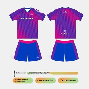 Ensemble de maillots de badminton personnalisés pour hommes et femmes, respirant, à séchage rapide, uniforme d'équipe pour le pickleball, l'entraînement au badminton, logo OEM - Product Image 5
