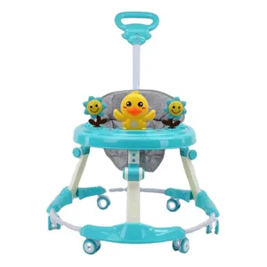High quality new sale multifunctional baby walker scooter plastic walker toy for baby 360 big wheel assistant helper roller