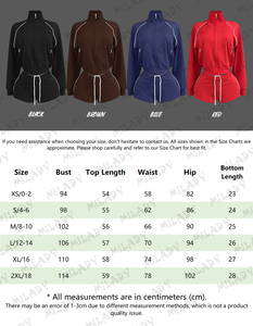 Completo Autunnale 2025: Set Coordinato con Giacca a Maniche Lunghe con Zip e Pantaloncini, Abbigliamento Sportivo da Donna Personalizzabile - Product Image 6