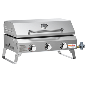 Tabletop <strong>3</strong> <strong>Burners</strong> Gas <strong>BBQ</strong> Grill Easily Cleaned Portable Stainless Steel - Product Image 2