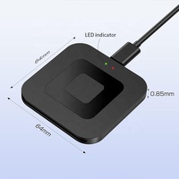 Lector de Tarjetas Inteligentes USB 2.0, Lector de Tarjetas con Chip IC ID, ISO7816