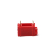 Haute qualité 4mm laiton plaqué argent banane prise côté empilable PCB montage 24A banane Jack pour Audio