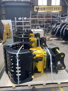 Monde Graafmachine Hydraulische Grijper Roterende Grijper Gebruik Hardox Stalen Plaat Steen Hout Sorteren Sloop Grijper - Product Image 3