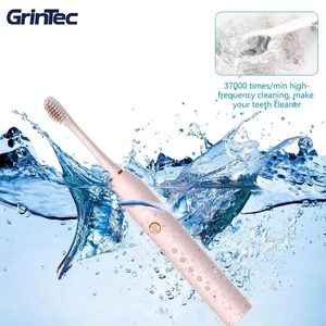 Brosse à dents électrique sonique automatique rechargeable par USB pour adultes et étudiants avec 6 modes de brossage pour soins bucco-dentaires et 4 têtes de brosse - Product Image 2