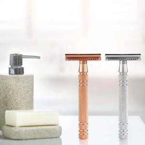 Maquinilla de Afeitar de Seguridad de Doble Filo Reutilizable y Ecológica para Hombres y Mujeres, Perfecta para la Eliminación Diaria del Vello, Afeitadora para el Cuidado Personal - Product Image 6