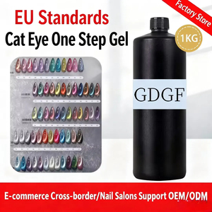 Hot Sale Premium Non-Toxic Vegan Eco-Friendly Long Lasting One <b>Step</b> Magnetic French Cat Eye UV Gel Polish Gloss Shiny Bottle - Product Image 2
