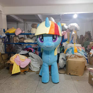 마이 리틀 포니 성인용 풍선 의상 트와일라잇 스파클 플러터샤이 레인보우 대시 만화 코스프레 마스코트 파티 행사용 의상 - Product Image 4