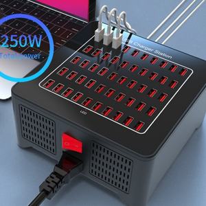 Station de charge USB 50 ports, chargeur rapide, reconnaissance de charge intelligente, 250W 5V50A, station de charge multi-ports - Product Image 2