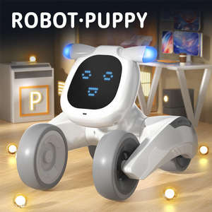 Robot chien électrique intelligent à commande vocale, avec lumières et musique, pour garçons - Vente flash - Product Image 2