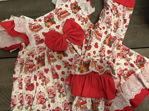 GSSO3443 CUSTOM Conjunto de Ropa para Niña Pequeña con Estampado de Flores Rosas, Venta al por Mayor, Conjunto de Manga Corta para Niña - Product Image 4