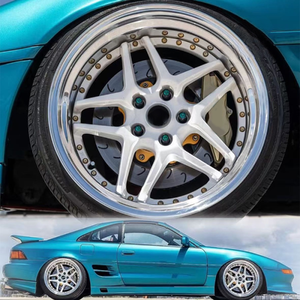 Juego de 2 o 3 Piezas de Llantas Forjadas Cromadas de Perfil Bajo de 17, 18, 19 y 22 Pulgadas para Blitz 03, Compatibles con 350Z, G35, <span class=keywords><strong>Supra</strong></span>, RX7, NISSAN SILVIA S15 - Product Image 5