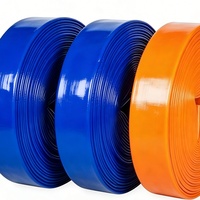 Tuyau d'arrosage plat renforcé en PVC extrudé pour l'irrigation |   Tuyau de vidange agricole anti-UV haute résistance |   Directement de l'usine