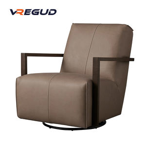 Walsh Leisure Modern Lederen Fauteuil Elegant Luxueus Binnenzweefvliegtuig Voor High-End Lifestyle Echt Lederen Woonkamerhotel - Product Image 1