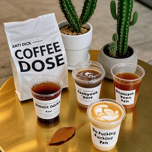 Chất lượng cao biểu tượng tùy chỉnh dùng một lần PP cup 24oz vàng Tường duy nhất strawless nắp 400ml-500ml thực phẩm/Sữa công suất 90 mét - Product Image 4