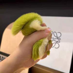 Porte-clés <span class=keywords><strong>de</strong></span> voiture en forme d'avocat vert Kawaii, pendentif mignon en peluche, jouets en peluche, porte-clés fruits pour ornements <span class=keywords><strong>de</strong></span> sac - Product Image 4