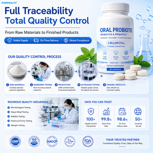 Pastillas de Menta Probióticas Orales para Adultos, Reducen las <span class=keywords><strong>Bacterias</strong></span> Orales y Refrescan el Aliento |   Fabricante de Marca Privada OEM/ODM, GMP Halal - Product Image 6