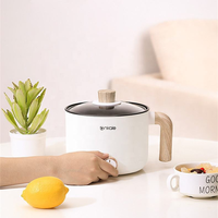 Meilleure vente Mini 1,5L Marmite électrique multifonction antiadhésive avec cuiseur vapeur pour la maison, chauffage rapide des aliments.