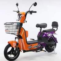 Vélo électrique urbain de haute qualité à bas prix, moteur arrière sans balais de 500 W, batterie au plomb-acide, capteur électronique, longue autonomie