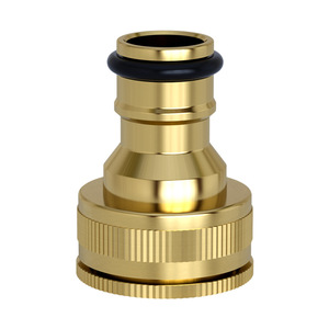 Connecteur de tuyau d'arrosage en alliage d'aluminium plaqué cuivre 12 mm, raccord rapide pour robinet et tuyau d'arrosage - Product Image 4