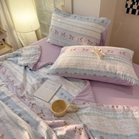 Nouvelle Couette Rafraîchissante d'Été à Petits Imprimés en Tissu Glacé, Rembourrage en Fibre Synthétique de Polyester, pour la Maison, les Dortoirs Étudiants et les Climatiseurs YIXUAN