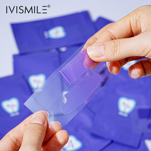 Halal Certified Private Label 5d Home <strong>White</strong> Teeth Purple Whitening Strips Organic Dental Whitening Strips - Product Image 5