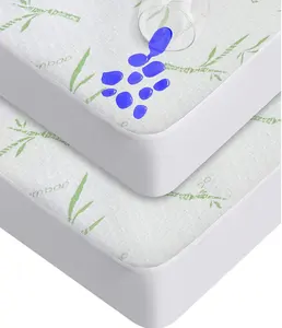 TEX-CEL De Luxe Bambou Draps Nouveau-Né Bébé Étanche Protecteur Lit Literie Matelas Couverture