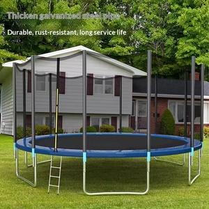 <span class=keywords><strong>Trampoline</strong></span> d'extérieur pour enfants de 5 à 16 pieds <span class=keywords><strong>avec</strong></span> <span class=keywords><strong>filet</strong></span> de sécurité en PE, fabriqué sur mesure pour un usage domestique - Product Image 5
