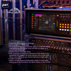 Mezclador Digital Behringer WING Rack <span class=keywords><strong>de</strong></span> 48 Canales y 28 Buses, Estéreo Completo, con 24 Preamplificadores Midas PRO - Product Image 4