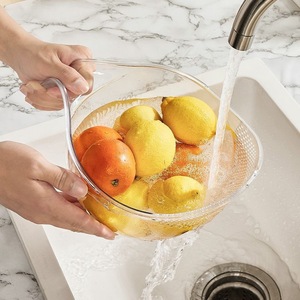 Panier de vidange multifonctionnel en plastique pour laver le riz et les légumes, passoire de cuisine - Product Image 3