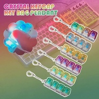 Relaxation Fidget Button Acrylic Cartoon Keychain Toy Keyboard Caps for Stress Relief and Finger Exercise