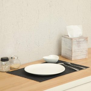 Wooden Tissue Box Rustic Square Wooden Tissue Box Cover With Slide-Out Bottom Panel For Home Decoration And Bathroom