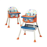 Meubles en plastique multifonctionnels bon marché pour bébés Chaise d'alimentation pour enfants