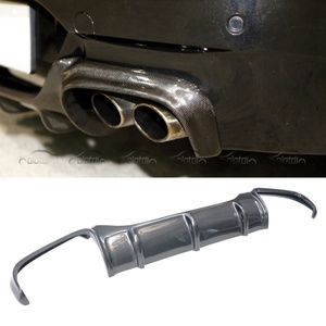 V Style <b>Back</b> Carbon Fiber Rear Bumper Lip Fin Spoiler <b>Protector</b> Diffuser for BMW E63 E64 M6 - Product Image 3