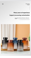 Bouteilles carrées en verre gravées avec bouchon à vis pour diffuseur de parfum, diffuseur d'huiles essentielles, diffusion de senteurs, logo personnalisé, MOQ, pour la maison