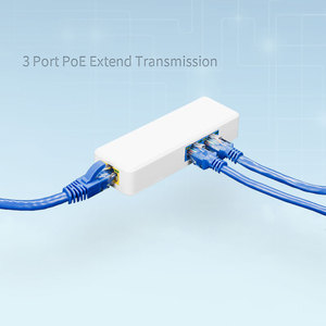 Cina Esterna Impermeabile PoE Extender <span class=keywords><strong>3</strong></span> porte 10/100Mbps Ethernet Extender Cascata fino a 400M IEEE802.3af/A - Product Image 2
