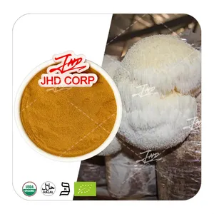 JHD High Quality 50% 40% 30% Polysaccharides Raw Material Pure Lions Mane Mushroom Extract Powder Organic For Sale