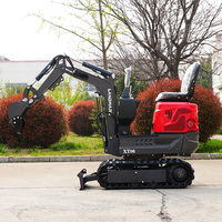 Mini pelle multifonctionnelle 0,6 tonne, nouvelle conception, mini-excavatrice hydraulique 1-4 tonnes, mini-pelle agricole sur chenilles, CE Euro 5, prix