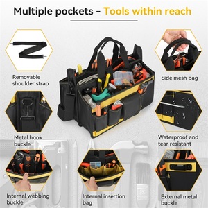 Xách Tay Rỗng 18 Túi Công Cụ Tổ Chức Lưu Trữ Lớn Mang Túi Công Cụ Nhiệm Vụ Nặng Nề Công Cụ Túi - Product Image 6
