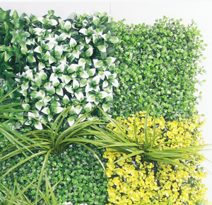 Planta de plástico <span class=keywords><strong>artificial</strong></span>, flor, hierba, pared enrollable, paneles de pared de flores, telón de fondo para decoración del hogar o fotografía de eventos - Product Image 5