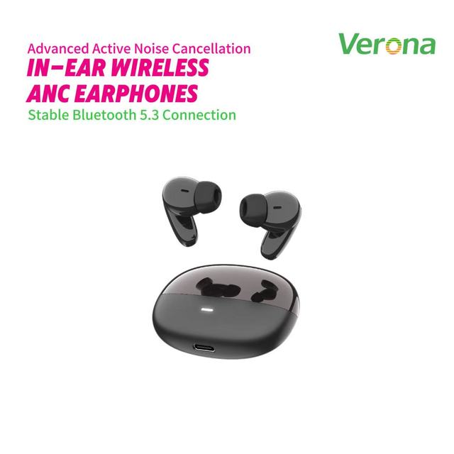 Active Noise Cancelling Ear-Clip Wireless Earphones for Headphones Clear Sound IPX-4 Waterproof 3-5 Hours Playtime Battery
