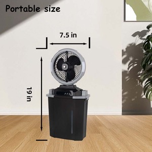 Nouvel Arrivage Mini <span class=keywords><strong>Ventilateur</strong></span> Brumisateur Oscillant Rechargeable avec Télécommande, Réservoir d'Eau 4L, <span class=keywords><strong>Portable</strong></span> pour Bureau et Extérieur - Product Image 1
