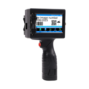 <span class=keywords><strong>Imprimante</strong></span> jet d'encre portable pour logo, texte, numéro de lot, code QR, code-barres, pour boîtes en plastique et métal - Product Image 1
