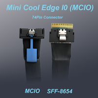 Cable de Conexión de Datos para Servidor MCIO 8i a SFF-8654 8i de 74 Pines de Alta Calidad y Envío Rápido de Fábrica al por Mayor para Computadoras