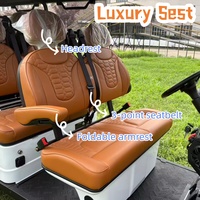 Voiturette de golf électrique 6 places de luxe à batterie lithium CE de haute qualité pour centres de villégiature, villas de vacances et navettes d'hôtel (véhicule électrique d'occasion)